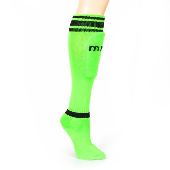 Mitre Youth Neon Green Sock Shinguard - Picture 1 of 10